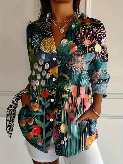 Flora - Bluse Mit Verspieltem Print