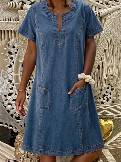 Mathea™ - Weiches Jeanskleid