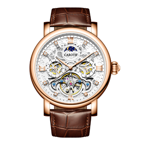 Elegante Leder Business Uhr