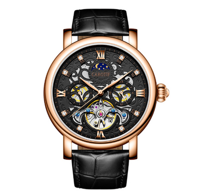 Elegante Leder Business Uhr