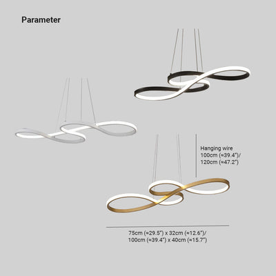 Musikalische Noten Design LED-Pendelleuchte