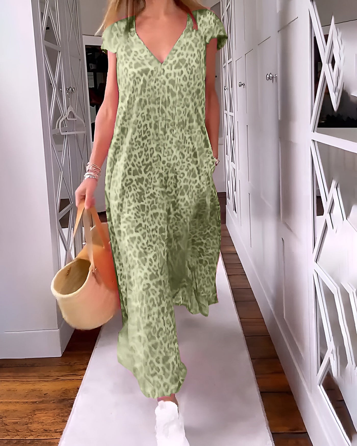 Véronique | Leopardenmuster-Kleid mit schickem Komfort