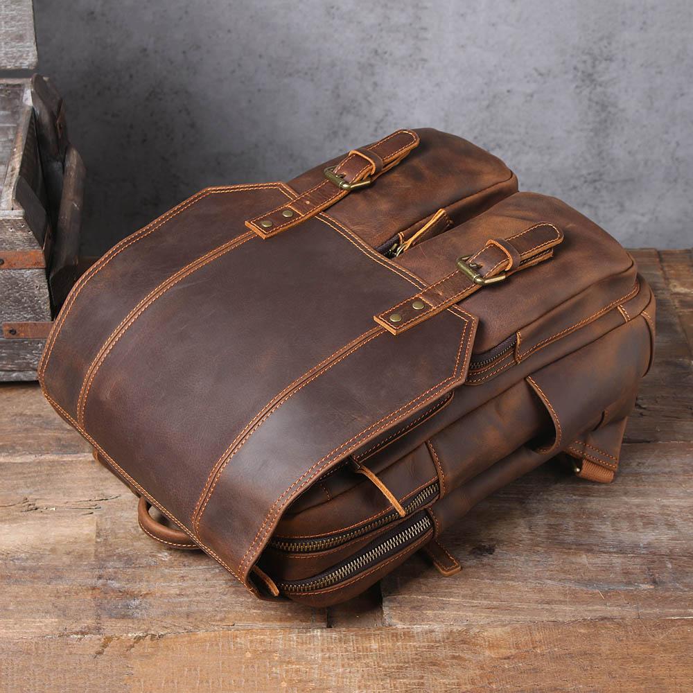 Biefeld™ - Brauner Lederrucksack