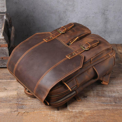 Biefeld™ - Brauner Lederrucksack