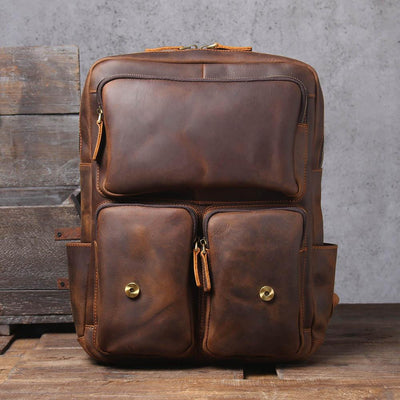 Biefeld™ - Brauner Lederrucksack