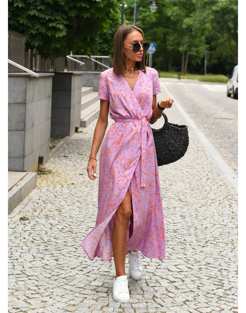 Suzanne™ - Elegantes V-Ausschnitt-Kleid