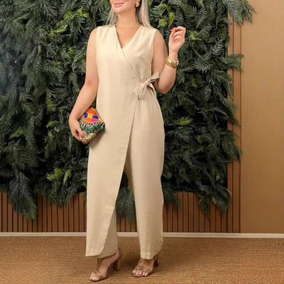 Inès - Elegante V-hals jumpsuit