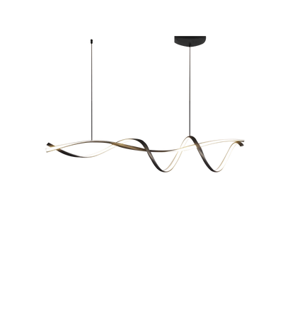 Kreative Schwarze Moderne Led-Kronleuchter
