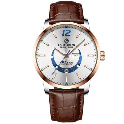 Elegante Luminous Uhr mit Mondphase