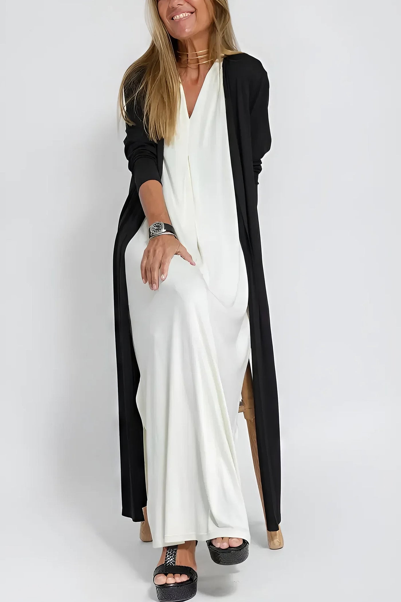 Elodie | Figurformendes Kleid mit passendem Cardigan