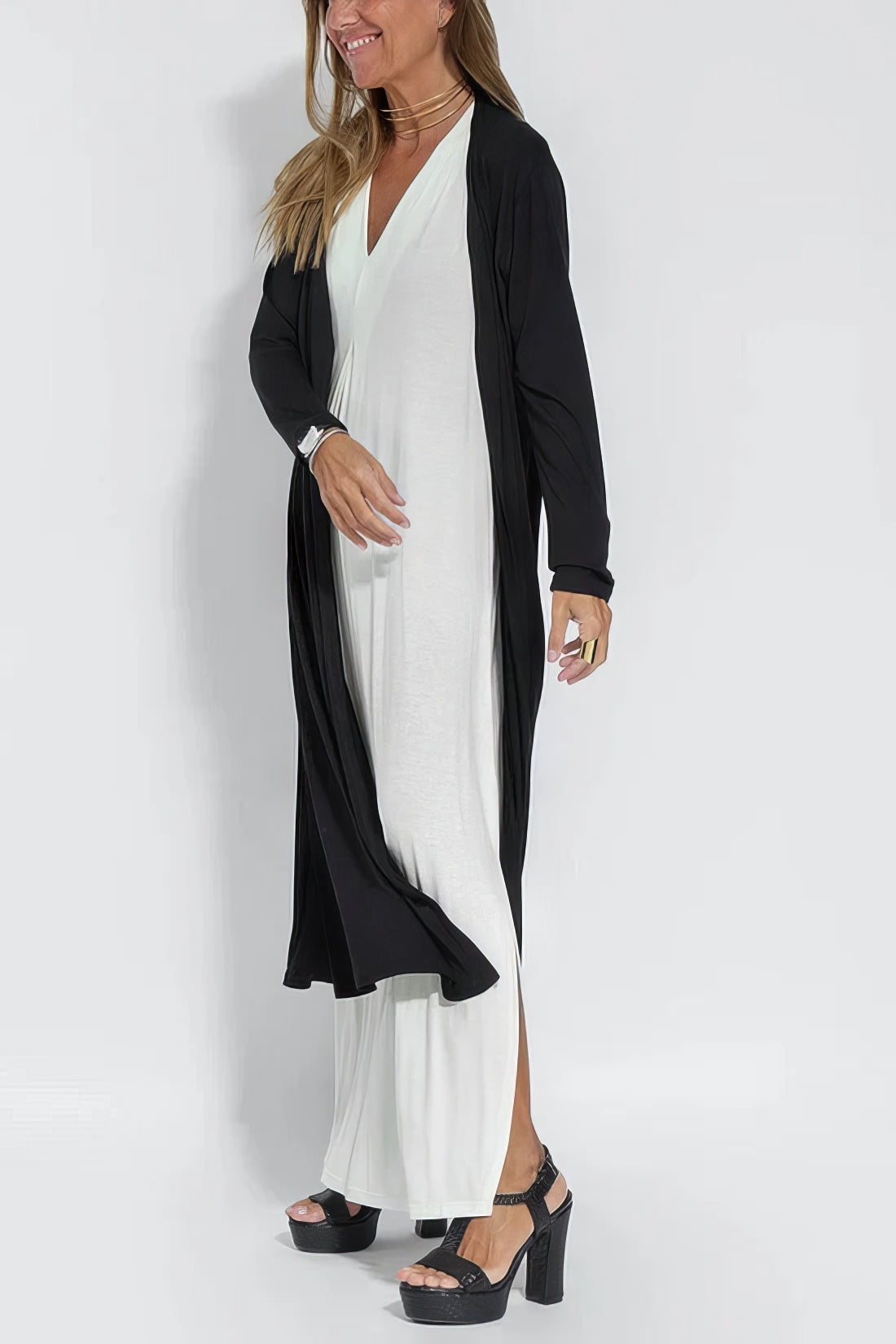Elodie | Figurformendes Kleid mit passendem Cardigan